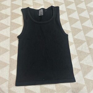 NWOT Sunday best Aritzia black ribbed sleeveless tank top